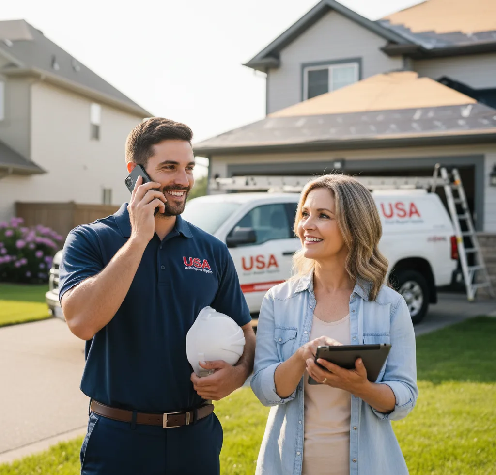 USA Roof Repair Experts customer support in Grimes